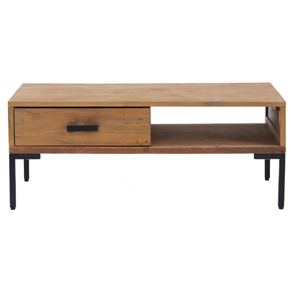 Table basse 90x50x35 cm Bois de pin massif - XIOS