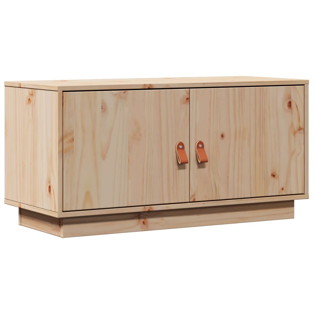 Meuble TV 80x34x40 cm Bois de pin massif - XIOS