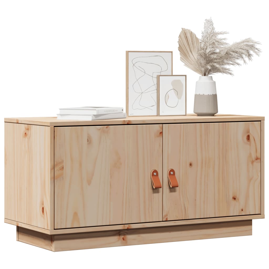 Meuble TV 80x34x40 cm Bois de pin massif - XIOS