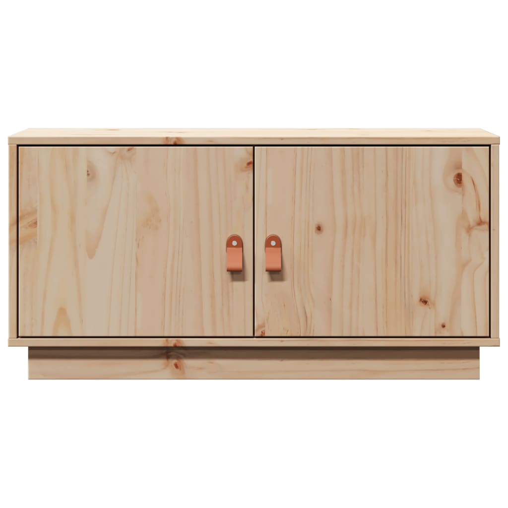 Meuble TV 80x34x40 cm Bois de pin massif - XIOS