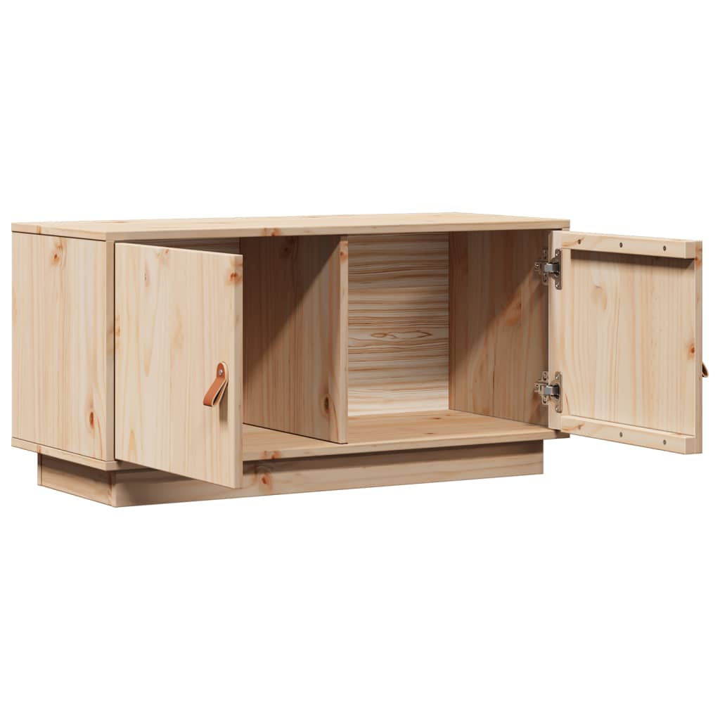 Meuble TV 80x34x40 cm Bois de pin massif - XIOS