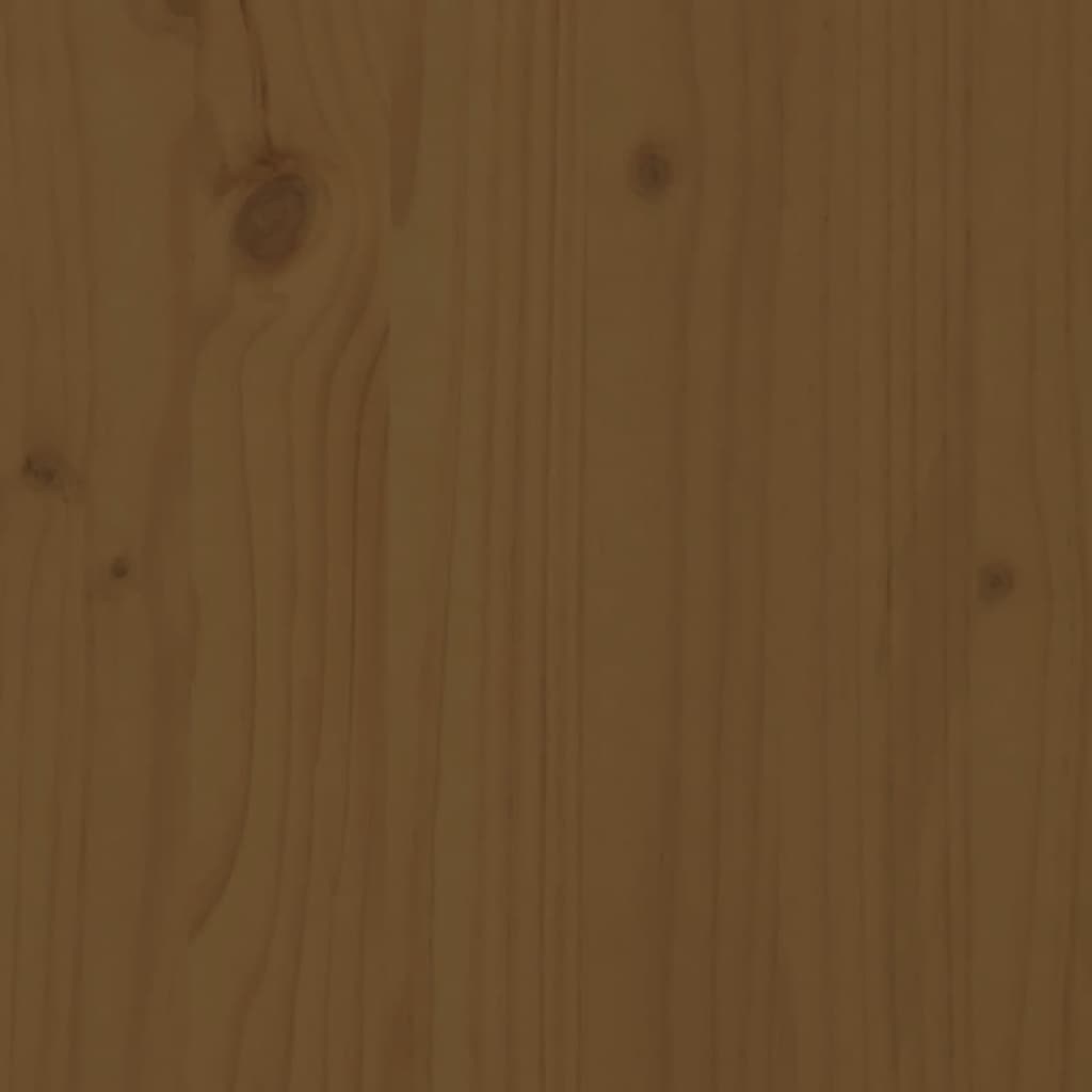 Meuble TV Marron miel 80x34x40 cm Bois de pin massif - XIOS