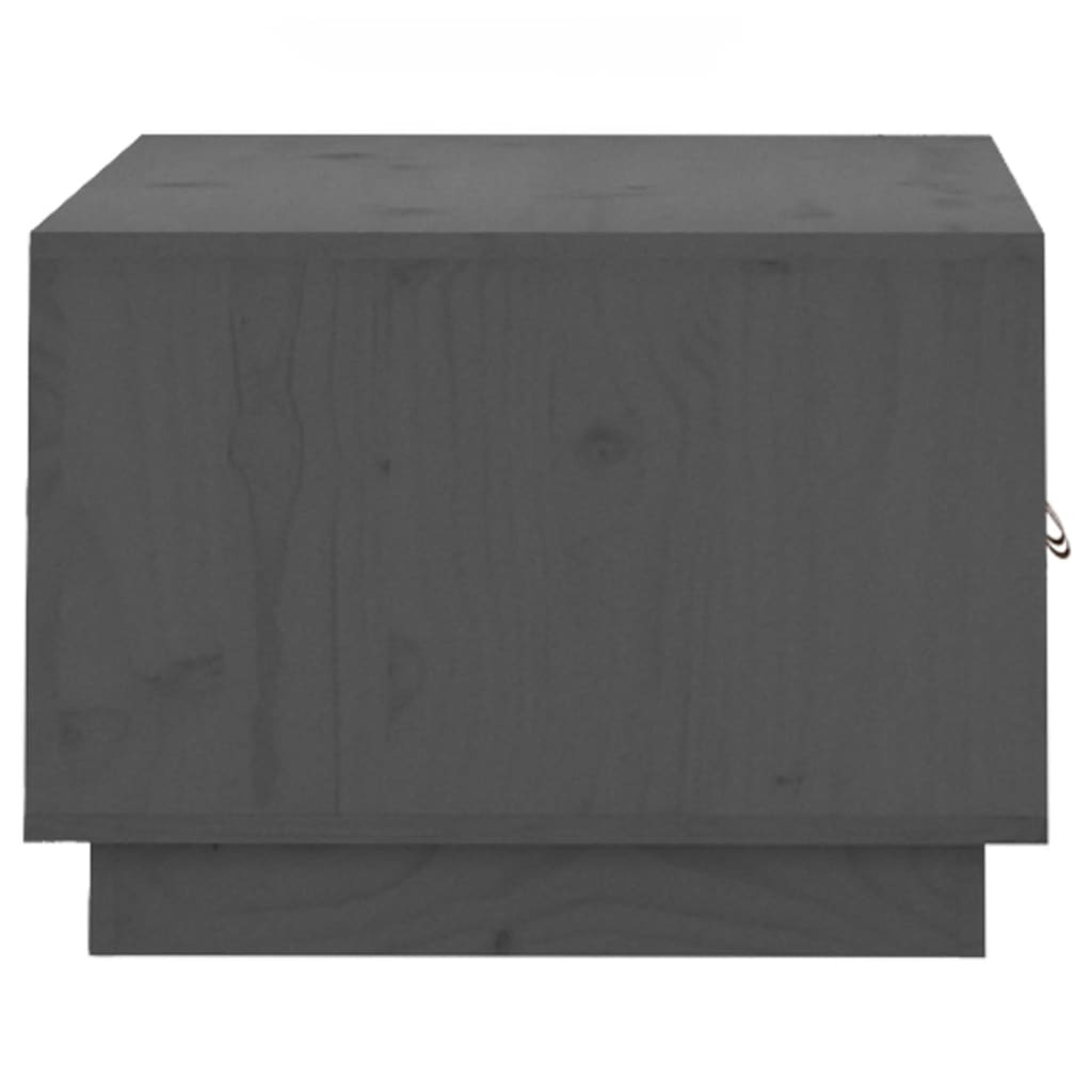 Table basse Gris 80x50x35 cm Bois massif de pin - XIOS