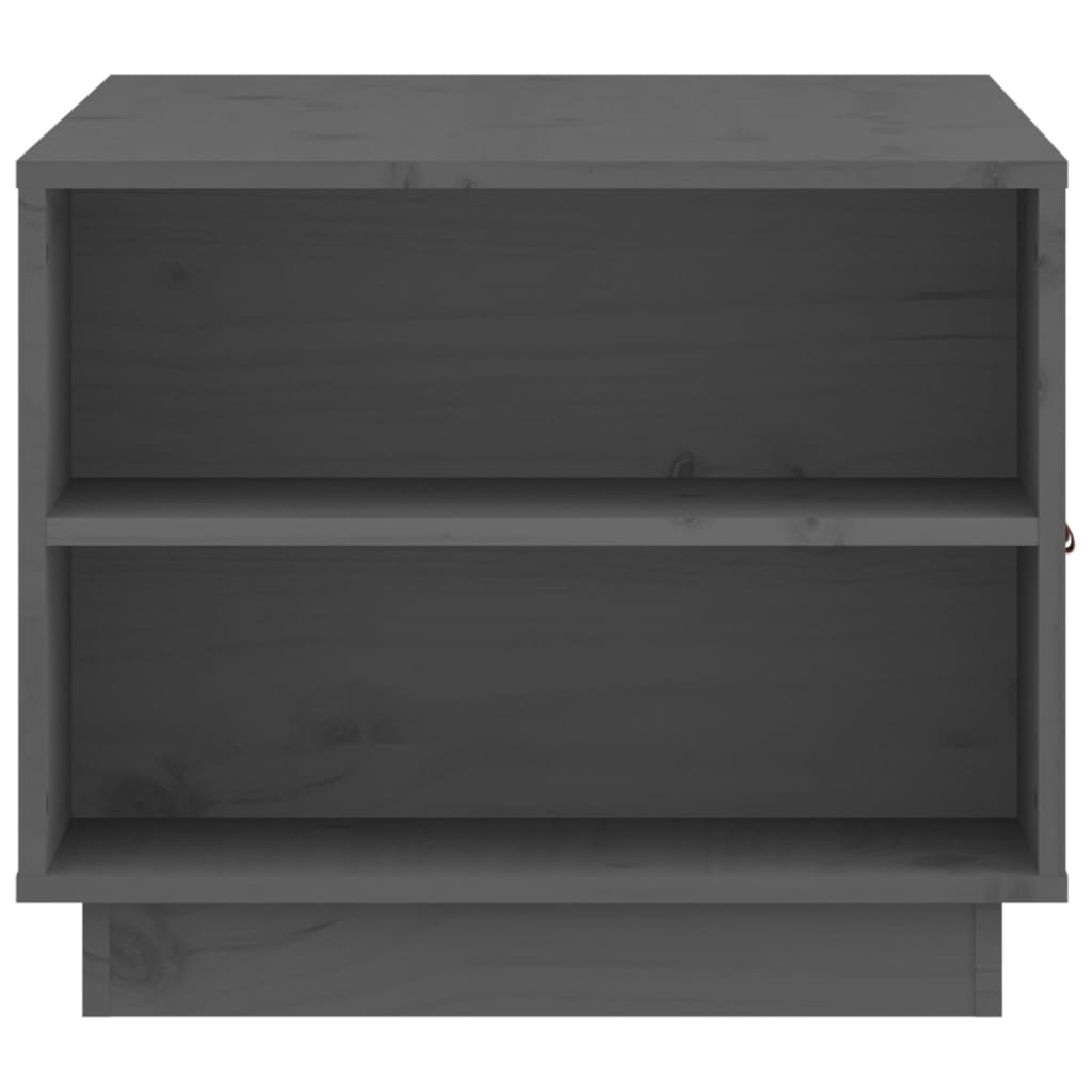 Table basse Gris 100x50x41 cm Bois massif de pin - XIOS