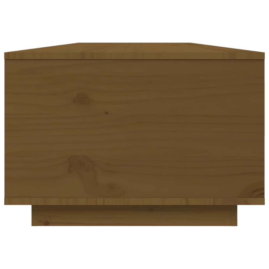 Table basse Marron miel 80x50x35,5 cm Bois massif de pin - XIOS