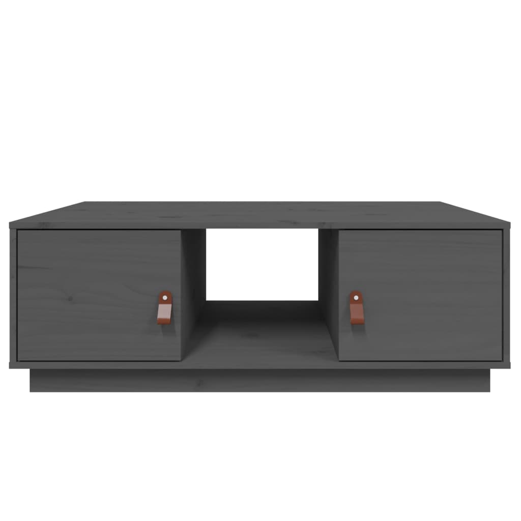 Table basse Gris 100x50x35 cm Bois massif de pin - XIOS