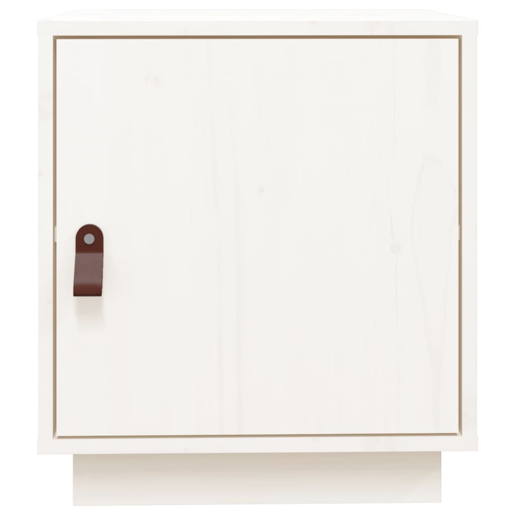 Tables de chevet 2 pcs Blanc 40x34x45 cm Bois de pin massif - XIOS