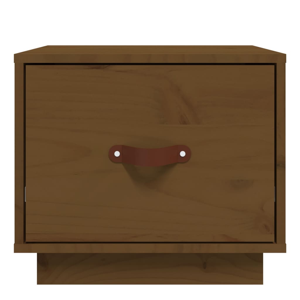 Table de chevet Marron miel 40x34x35 cm Bois de pin solide - XIOS