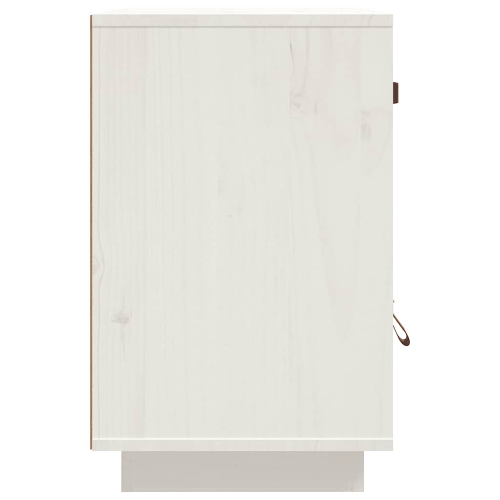 Tables de chevet 2 pcs Blanc 40x34x55 cm Bois de pin massif - XIOS