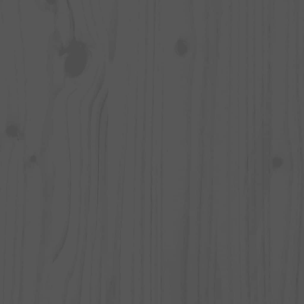 Tables de chevet 2 pcs Gris 40x34x55 cm Bois de pin massif - XIOS