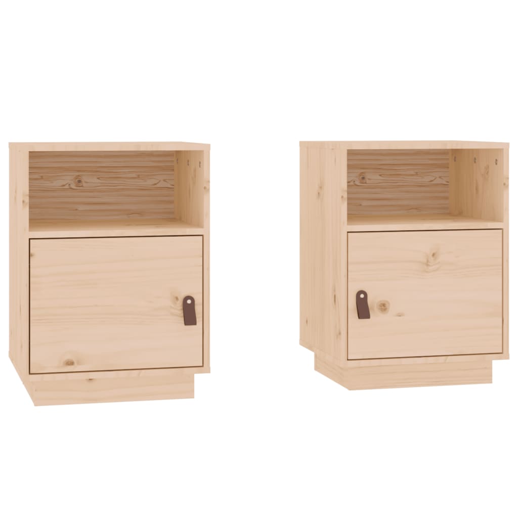 Tables de chevet 2 pcs 40x34x55 cm Bois de pin massif - XIOS
