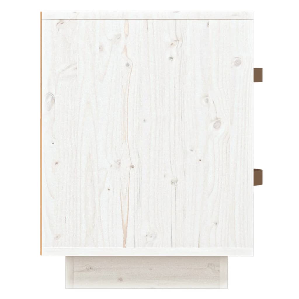 Tables de chevet 2 pcs Blanc 40x34x45 cm Bois de pin massif - XIOS