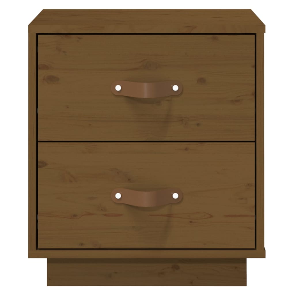 Tables de chevet 2 pcs Marron miel 40x34x45 cm Bois pin massif - XIOS