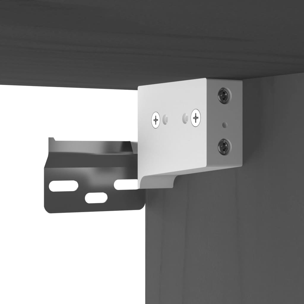 Armoire murale Gris 60x30x35 cm Bois de pin massif - XIOS