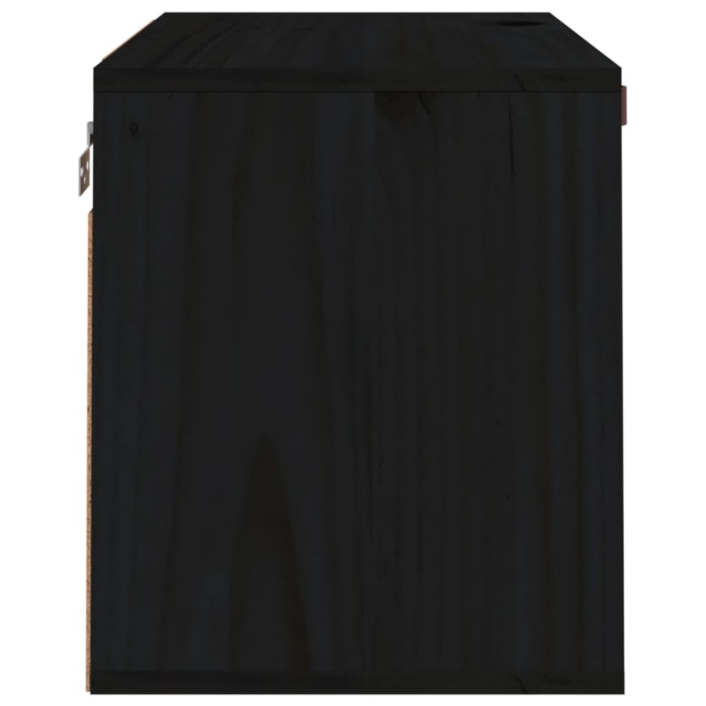 Armoire murale Noir 60x30x35 cm Bois de pin massif - XIOS