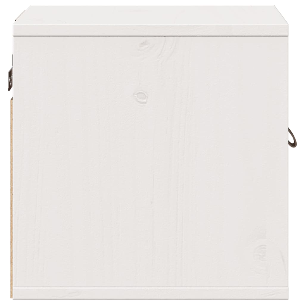 Armoire murale Blanc 31,5x30x30 cm Bois de pin massif