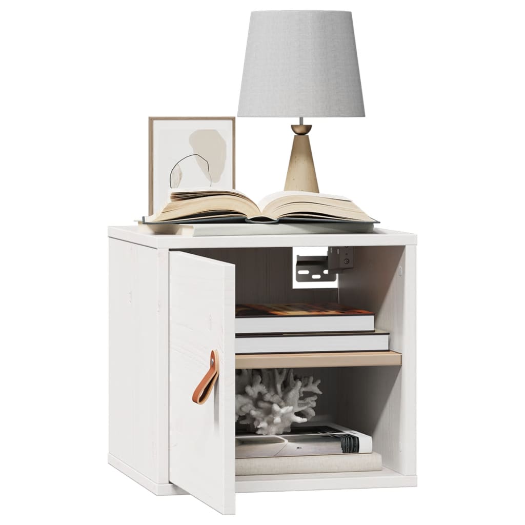 Armoires murales 2 pcs Blanc 31,5x30x30 cm Bois de pin massif - XIOS