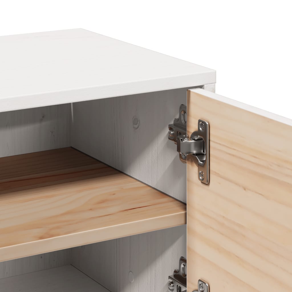 Armoires murales 2 pcs Blanc 31,5x30x30 cm Bois de pin massif - XIOS