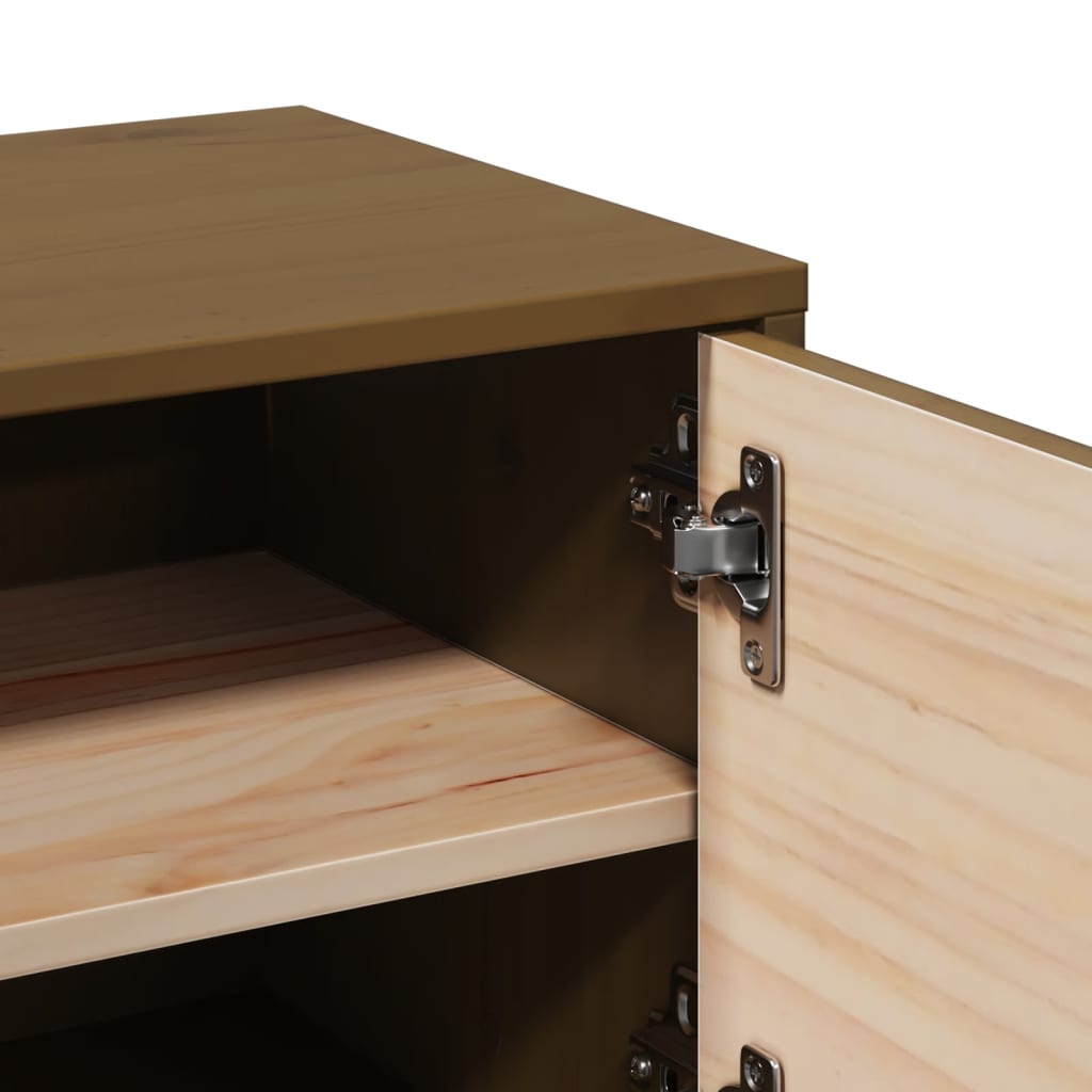 Armoire murale Marron miel 31,5x30x30 cm Bois de pin massif - XIOS