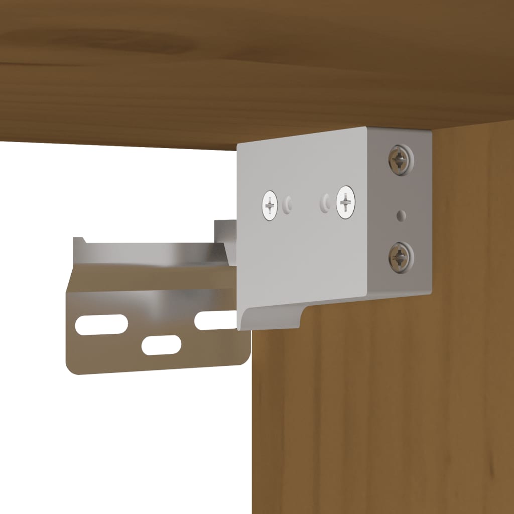 Armoire murale Marron miel 31,5x30x30 cm Bois de pin massif - XIOS