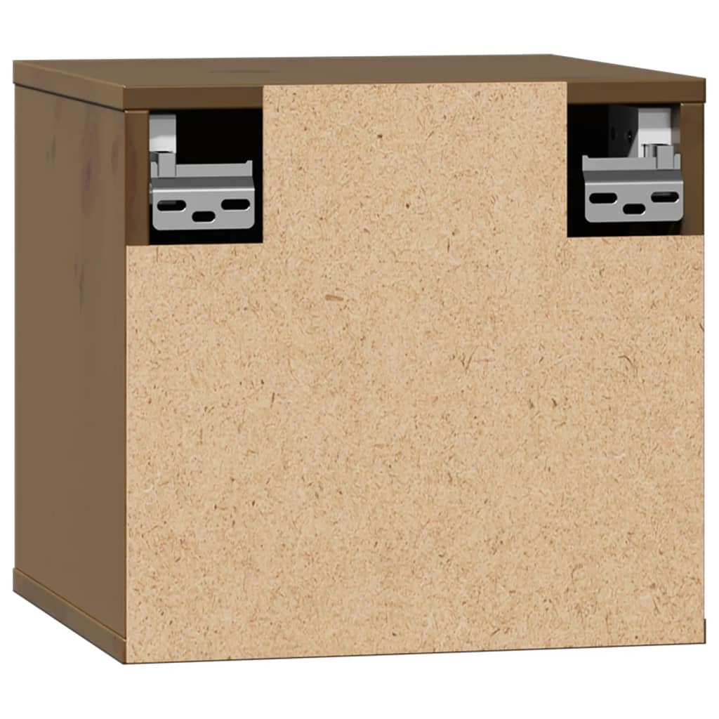 Armoires murales 2pcs Marron miel 31,5x30x30 cm Bois pin massif - XIOS
