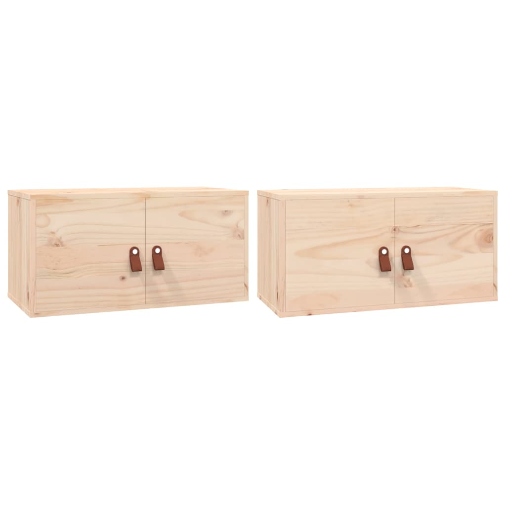 Armoires murales 2 pcs 60x30x30 cm Bois de pin massif - XIOS