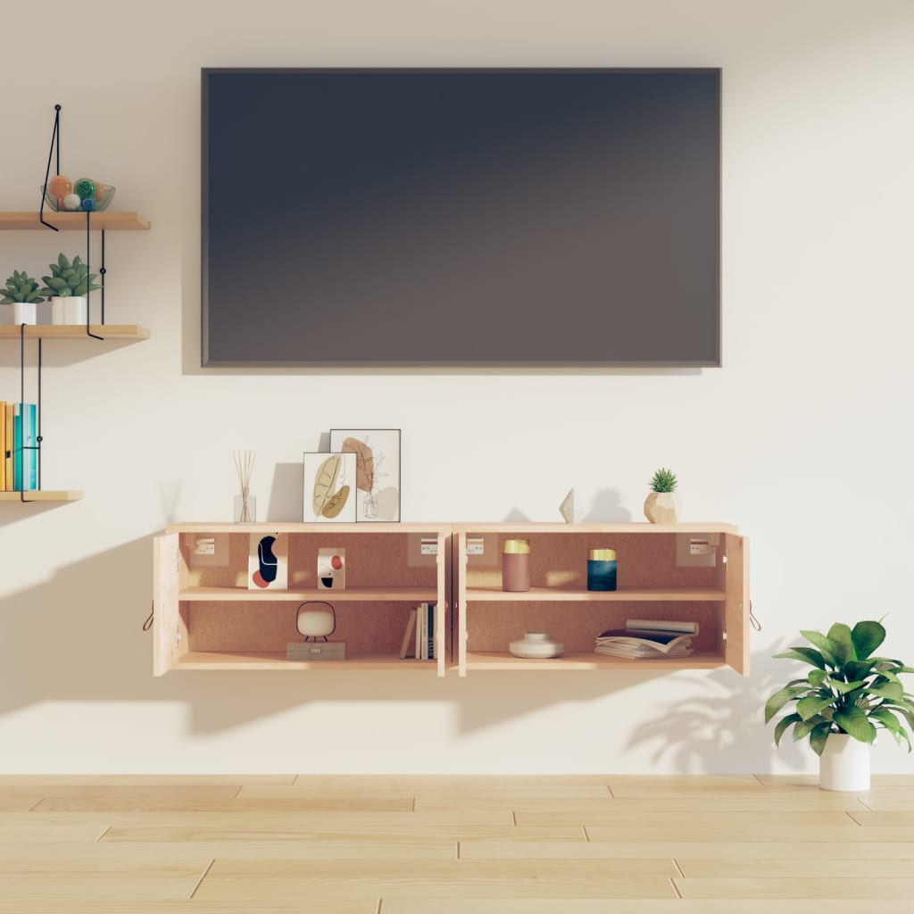 Armoires murales 2 pcs 60x30x30 cm Bois de pin massif - XIOS