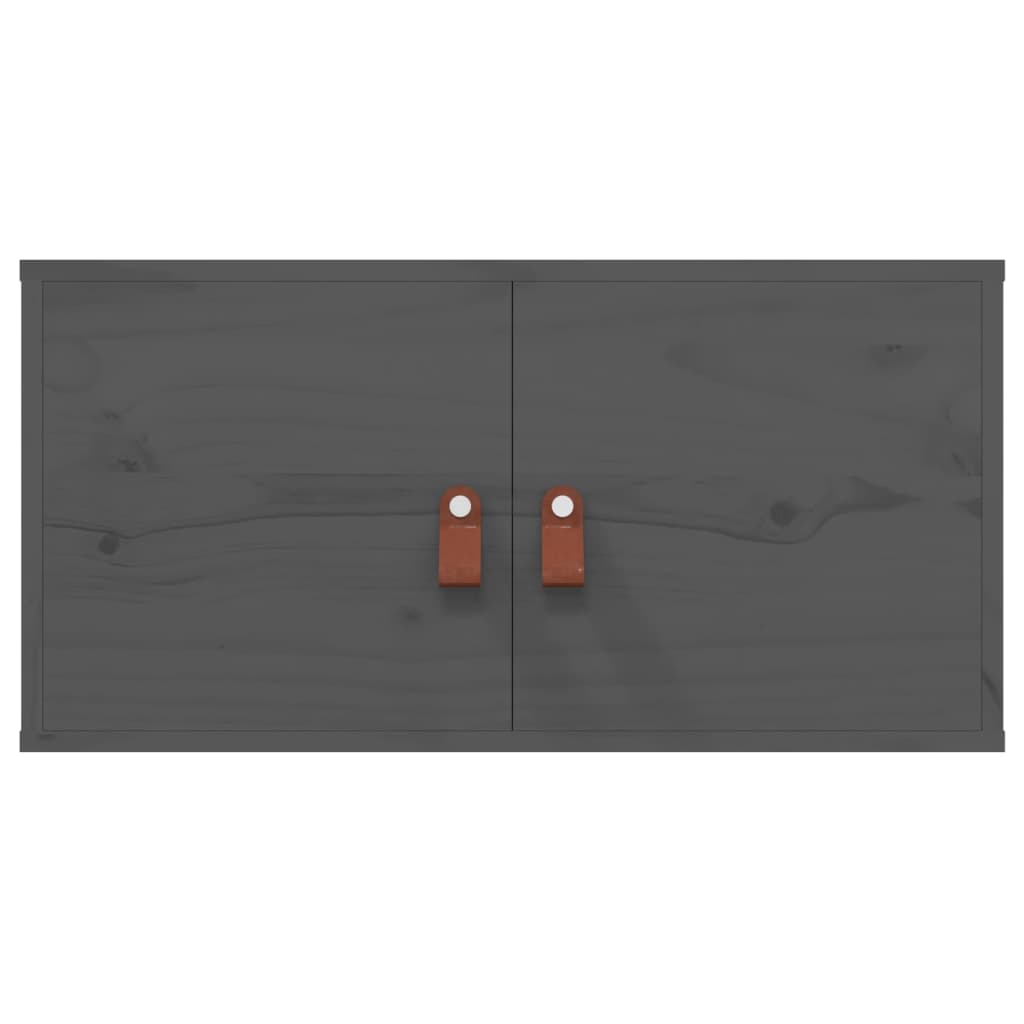 Armoires murales 2 pcs Gris 60x30x30 cm Bois de pin massif - XIOS