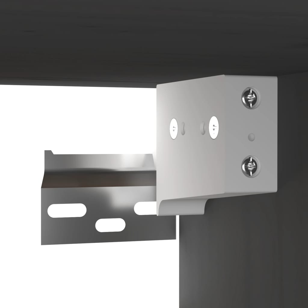 Armoires murales 2 pcs Gris 60x30x30 cm Bois de pin massif - XIOS