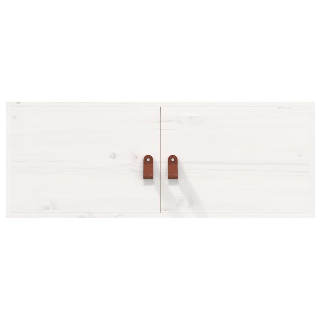Armoire murale Blanc 80x30x30 cm Bois de pin massif - XIOS