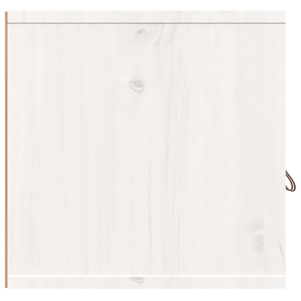 Armoire murale Blanc 80x30x30 cm Bois de pin massif - XIOS