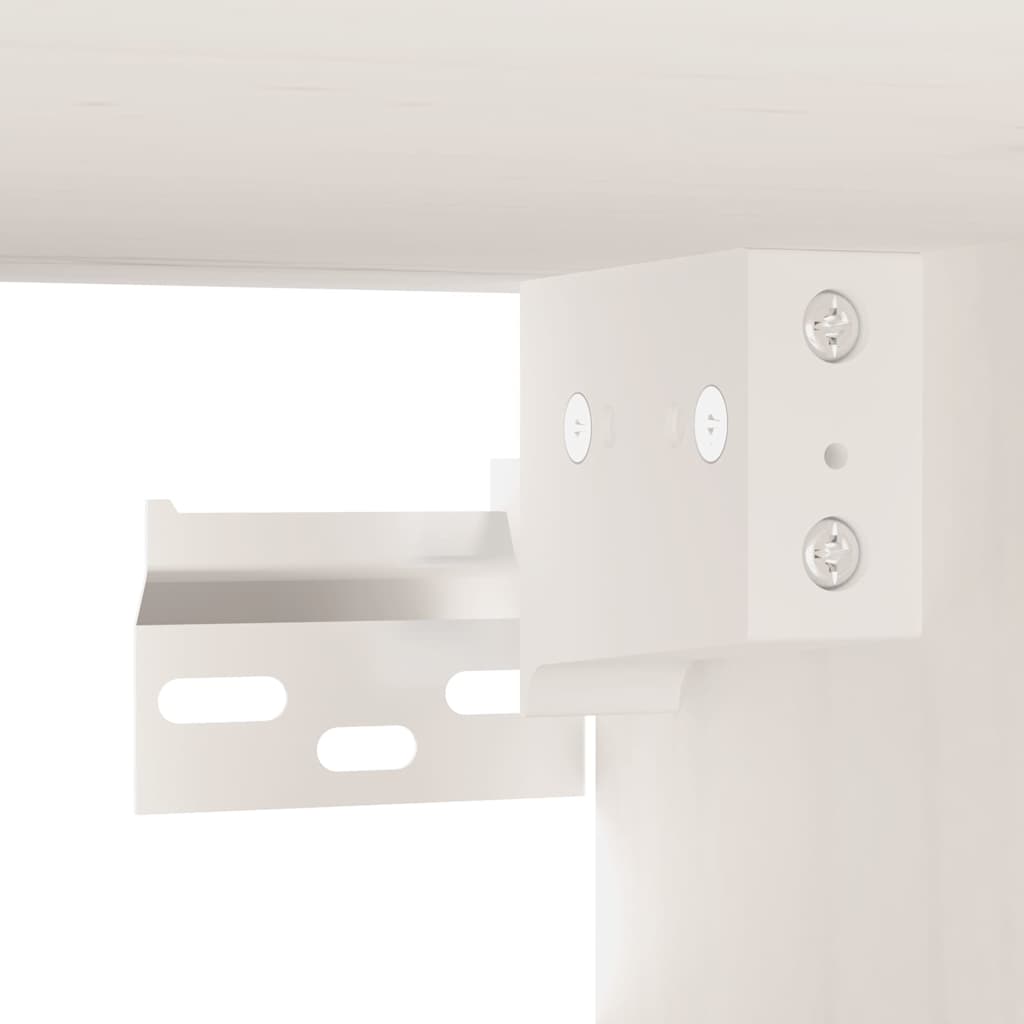 Armoire murale Blanc 80x30x30 cm Bois de pin massif - XIOS