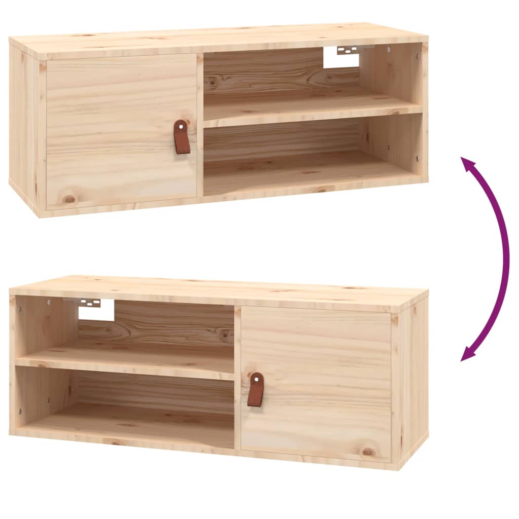 Armoire murale 80x30x30 cm Bois de pin massif - XIOS