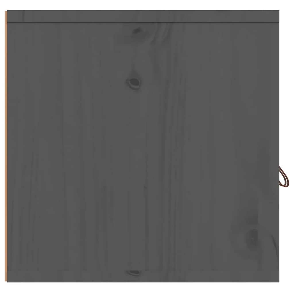Armoire murale Gris 80x30x30 cm Bois de pin massif - XIOS