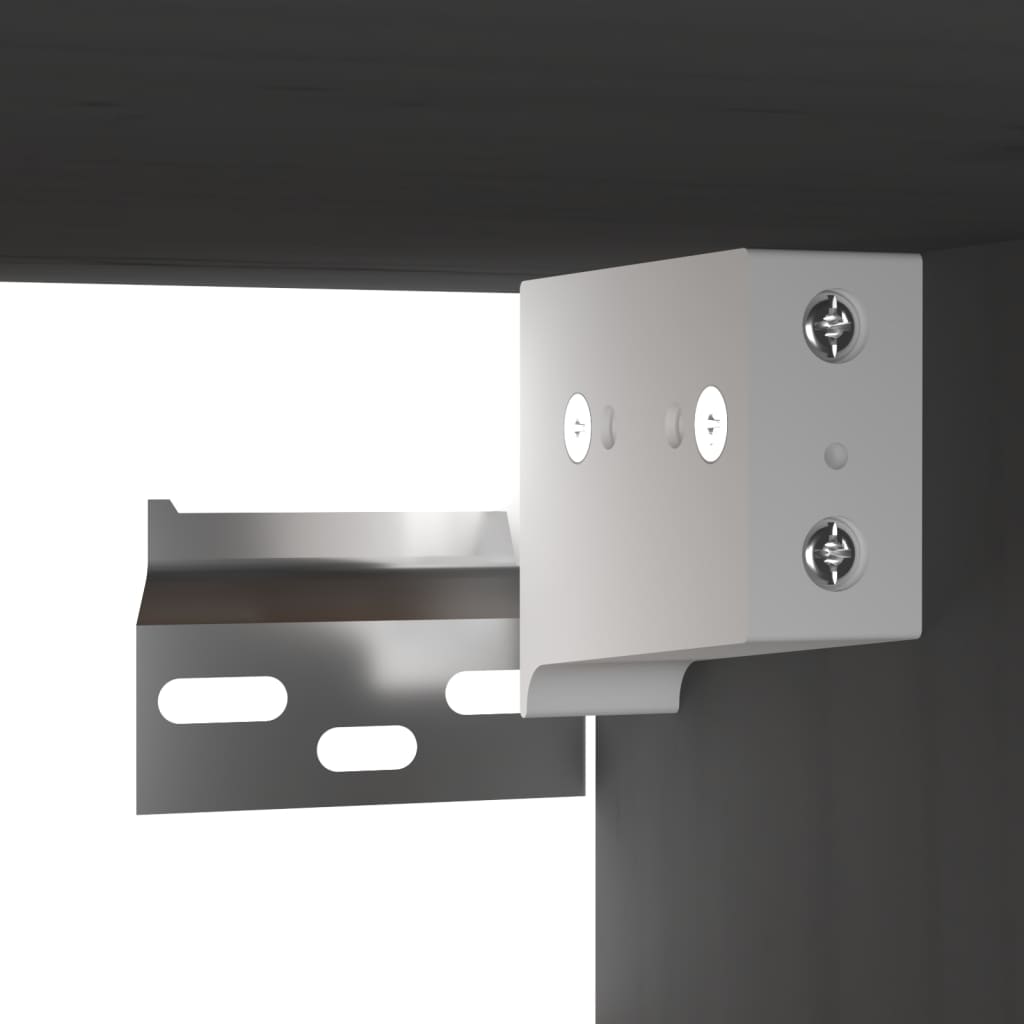 Armoires murales 2 pcs Gris 80x30x30 cm Bois de pin massif - XIOS