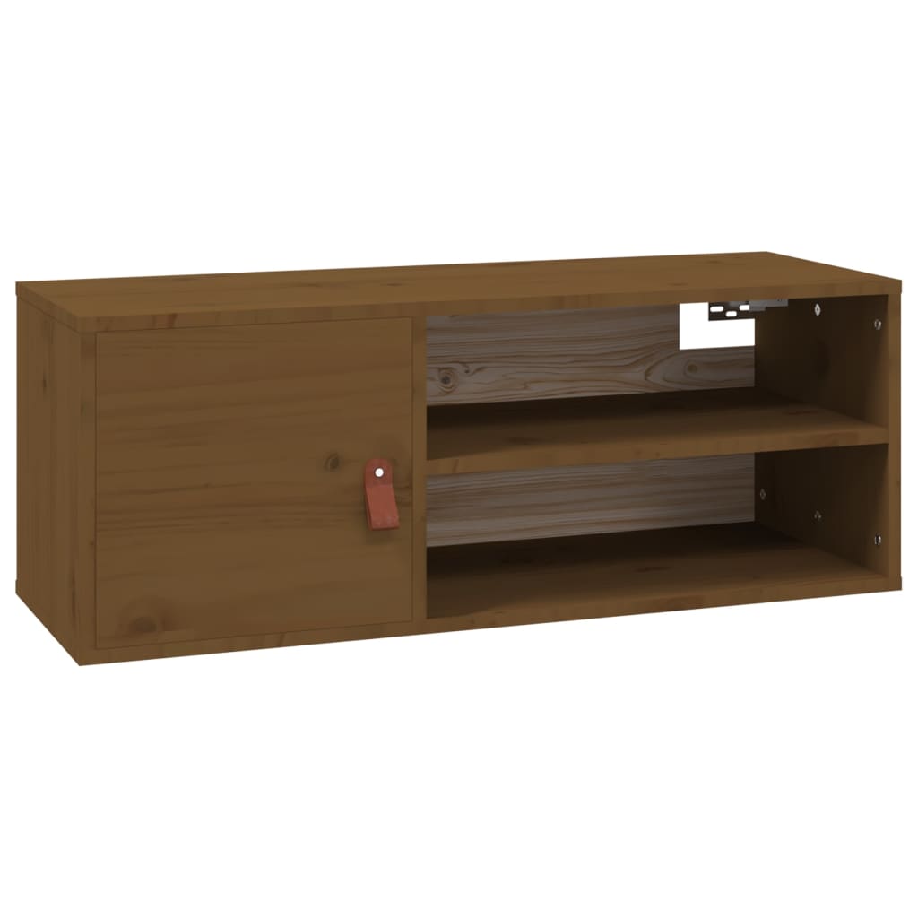 Armoire murale Marron miel 80x30x30 cm Bois de pin massif - XIOS