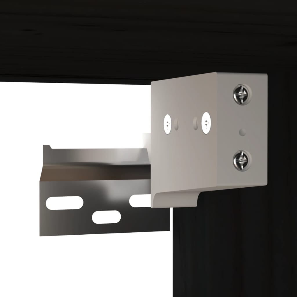 Armoires murales 2 pcs Noir 80x30x30 cm Bois de pin massif - XIOS