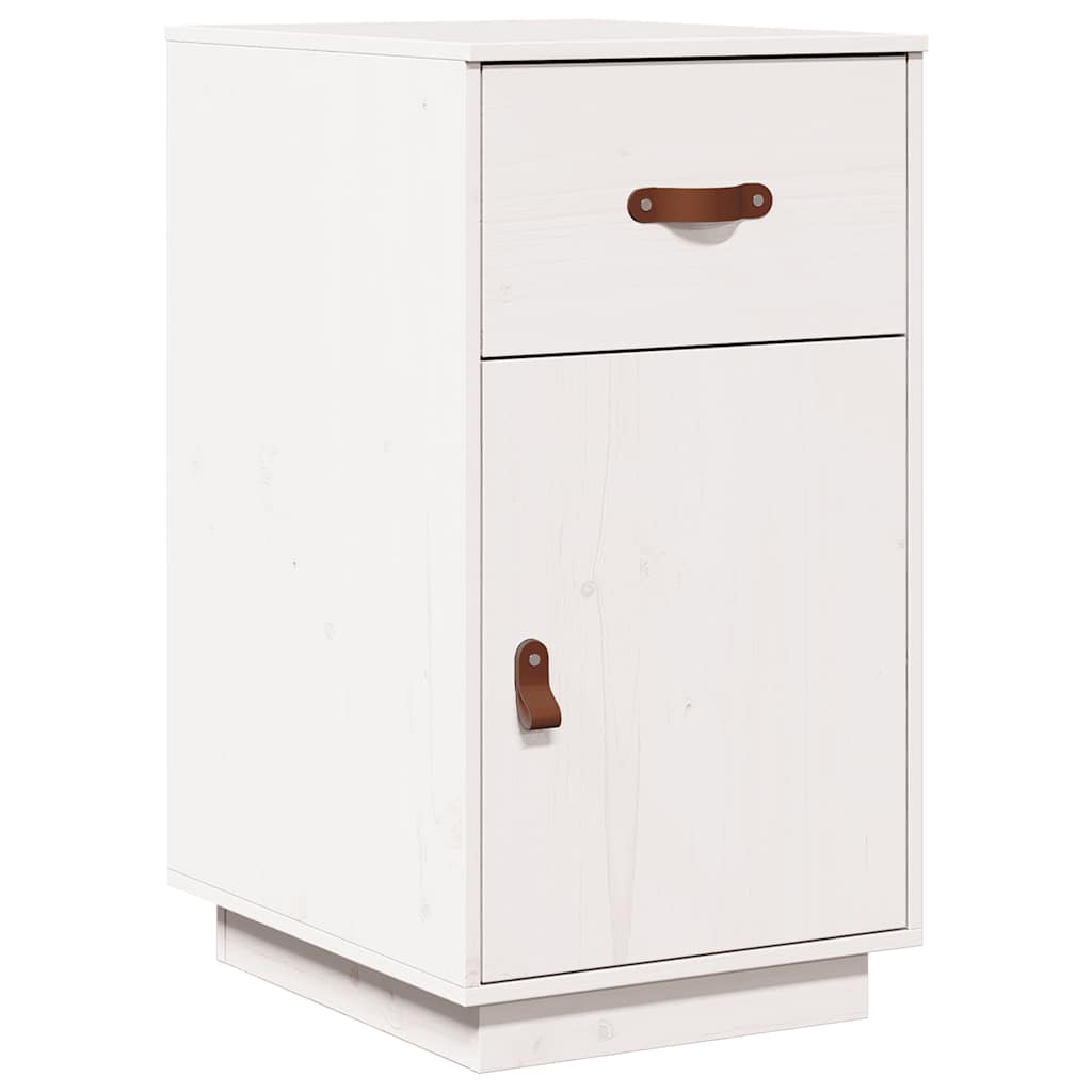 Armoire de bureau Blanc 40x50x75 cm Bois massif de pin - XIOS