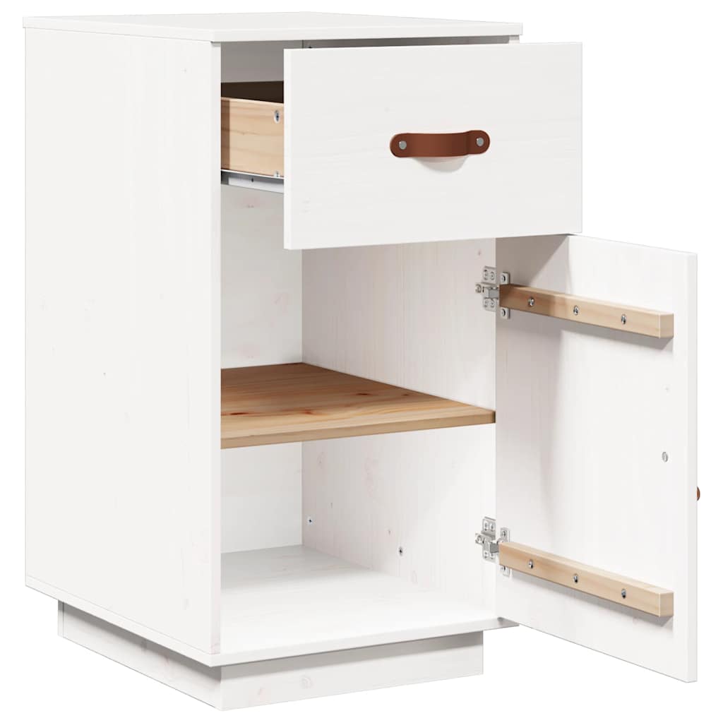 Armoire de bureau Blanc 40x50x75 cm Bois massif de pin - XIOS