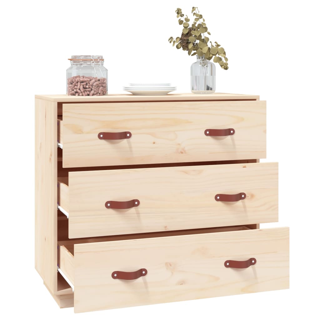 Buffet 80x40x75 cm Bois massif de pin - XIOS