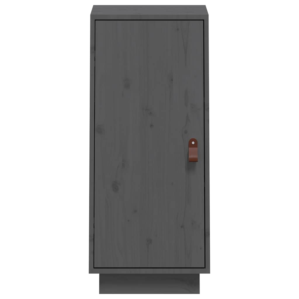 Buffet Gris 34x40x75 cm Bois massif de pin - XIOS