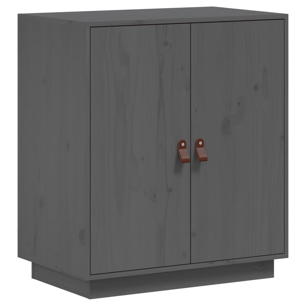 Buffet Gris 65,5x40x75 cm Bois massif de pin - XIOS
