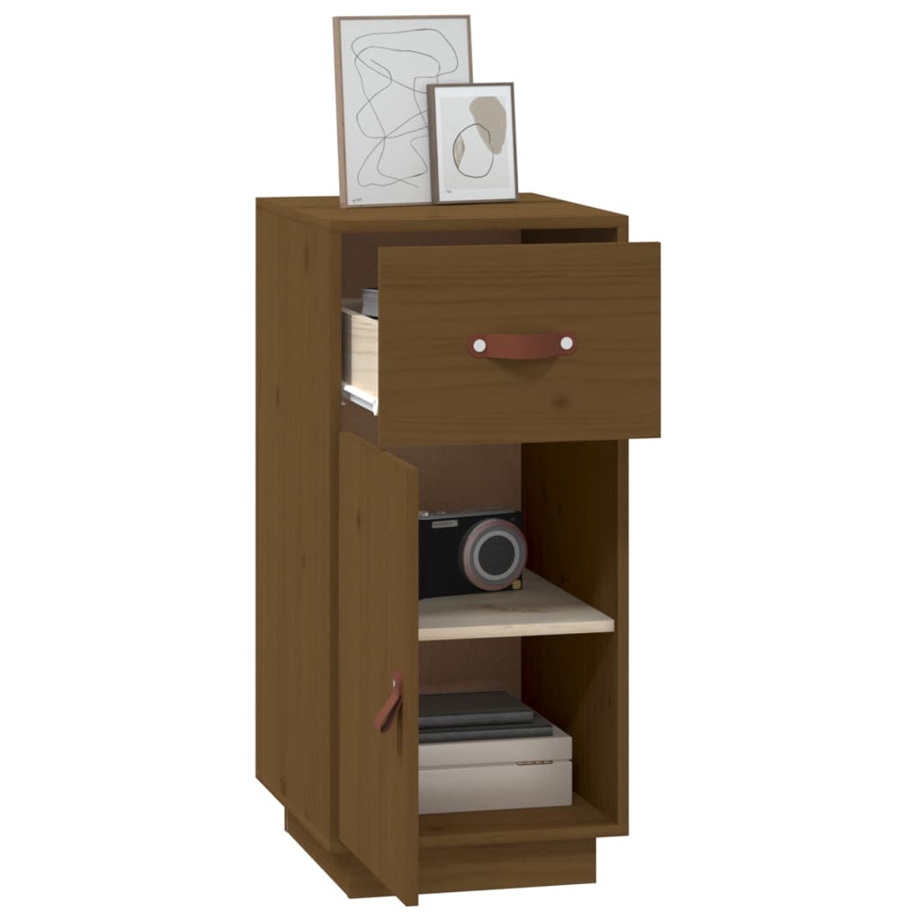 Buffet Marron miel 34x40x75 cm Bois massif de pin - XIOS