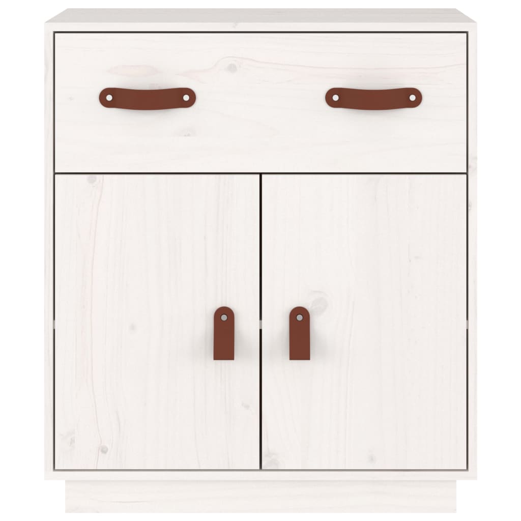 Buffet Blanc 65,5x40x75 cm Bois massif de pin - XIOS