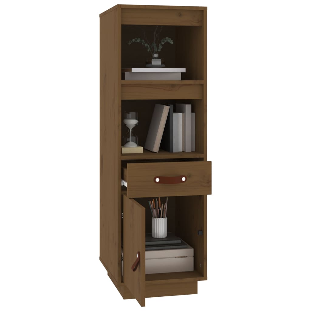 Buffet haut Marron miel 34x40x108,5 cm Bois massif de pin - XIOS