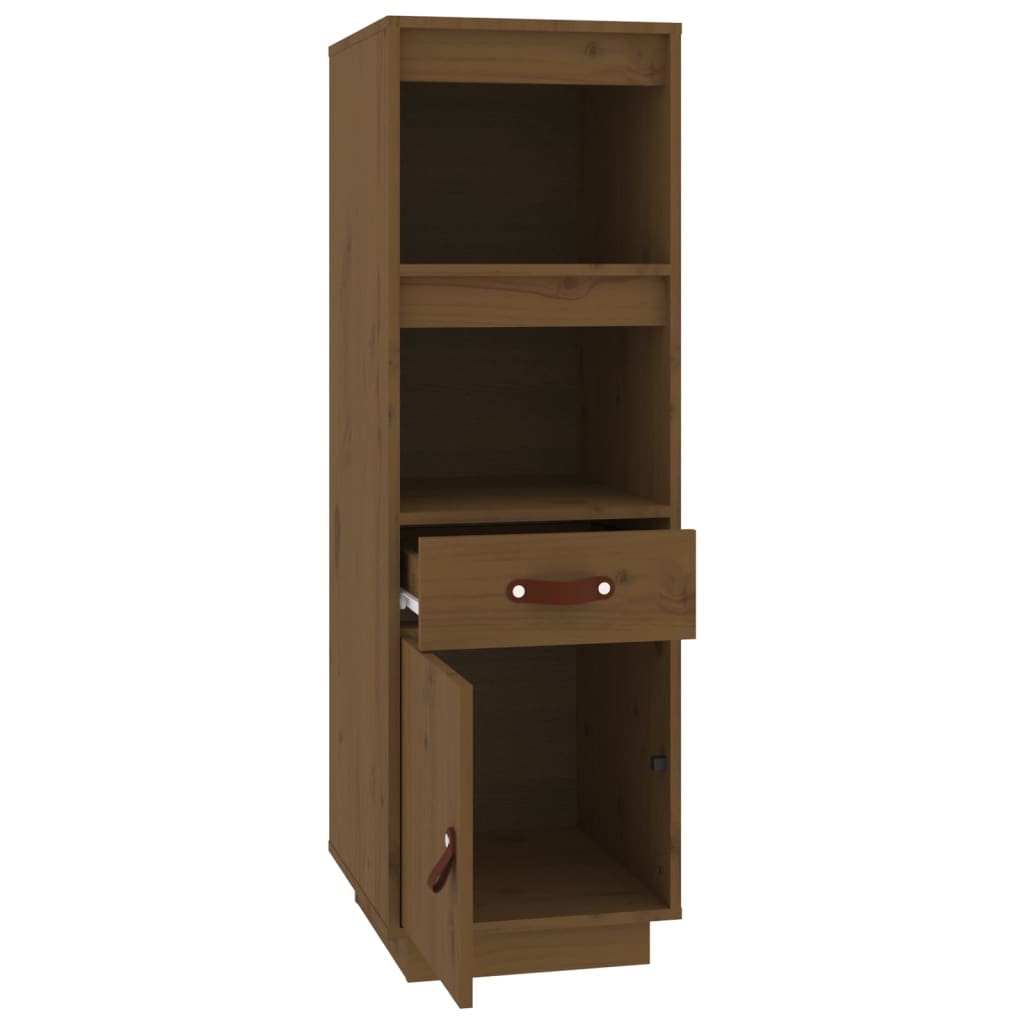 Buffet haut Marron miel 34x40x108,5 cm Bois massif de pin - XIOS