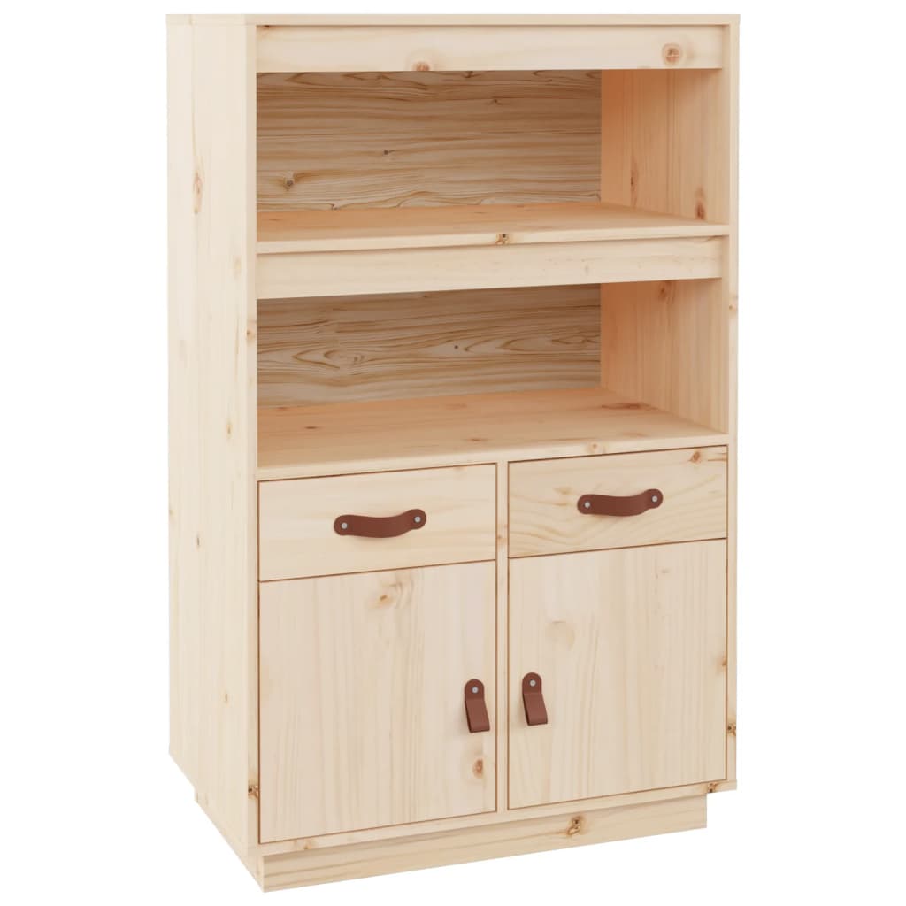 Buffet haut 67x40x108,5 cm Bois massif de pin - XIOS