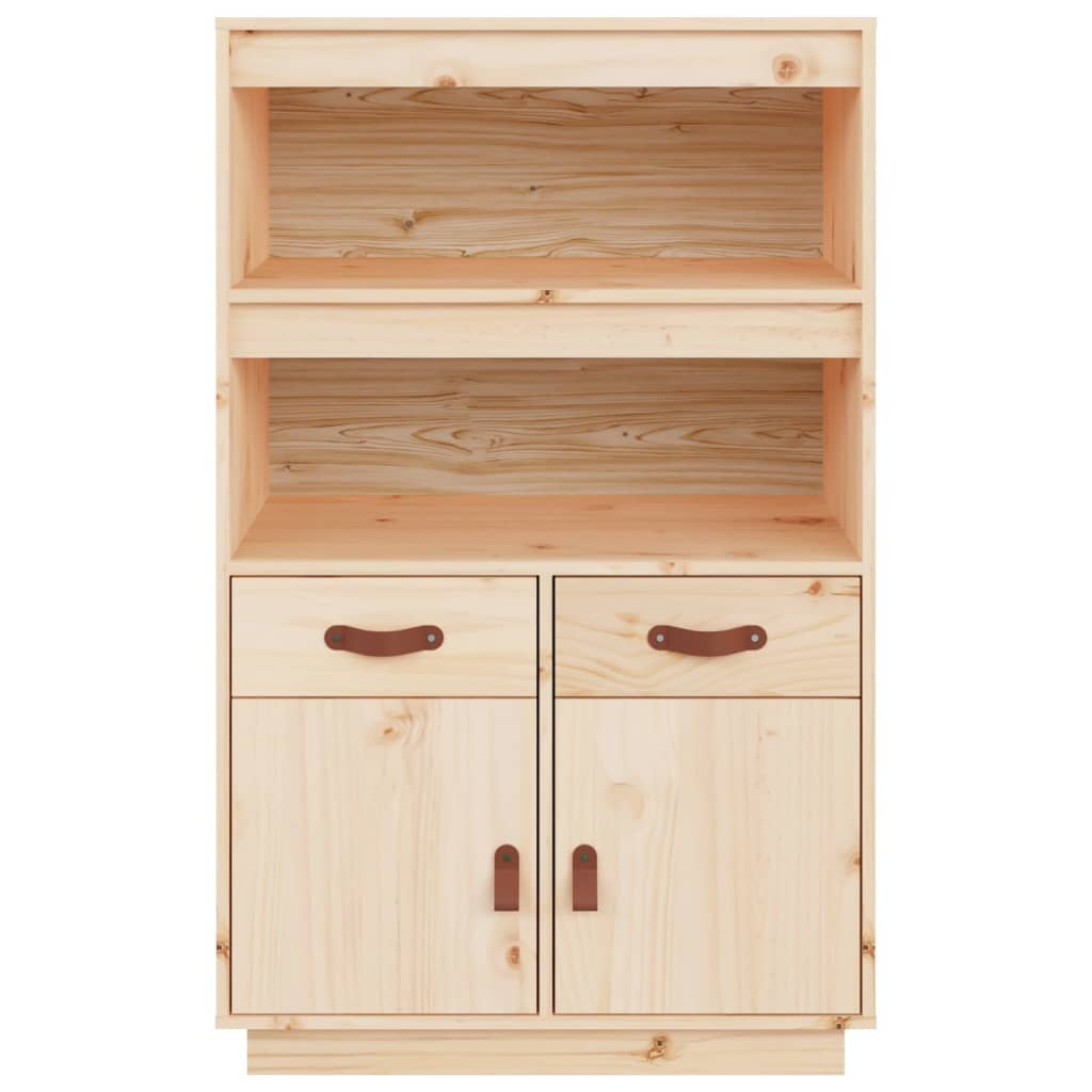 Buffet haut 67x40x108,5 cm Bois massif de pin - XIOS
