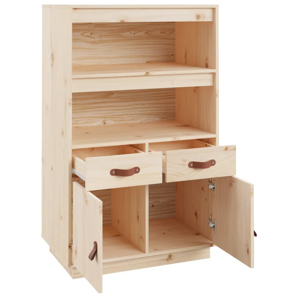 Buffet haut 67x40x108,5 cm Bois massif de pin - XIOS