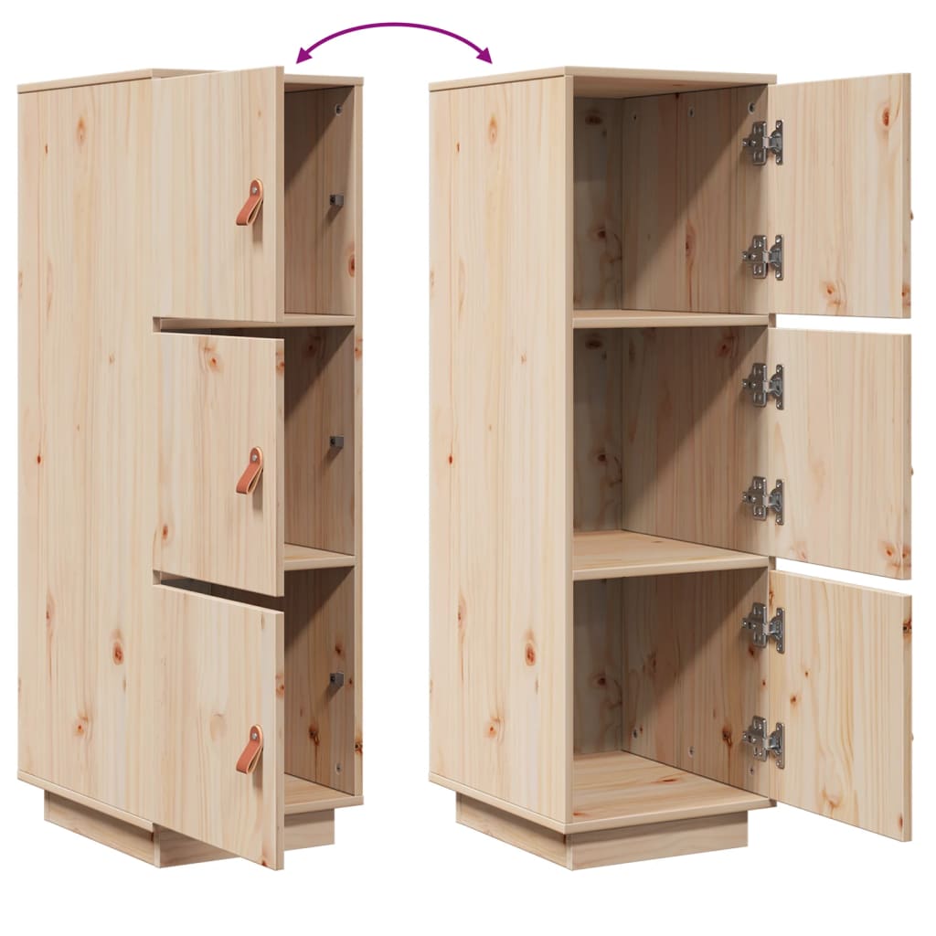 Buffet haut 34x40x108,5 cm Bois massif de pin - XIOS